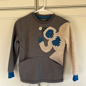 Cat & Jack for YETI lovers! Two hand warmers pockets on the front-size S(6-7)